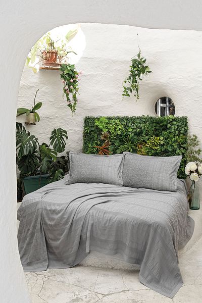 Altınbaşak RIVER 4 Piece Double Pike - Fittd.Çarsaf, Pillow Case Set 100% Cotton