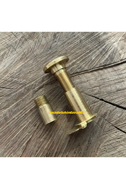 Door PİRİNÇ ÇELİK KAPI DÜRBÜNÜ UZATMALI KAPAKLI KAPI DÜRBÜNÜ SARI RENK 8CM