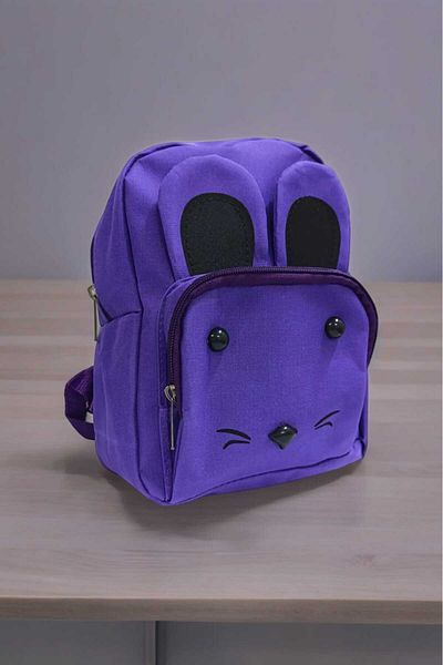 dinamik çocuk Unisex Nursery Kindergarten Bag - Children's Bag with Cat and Figures