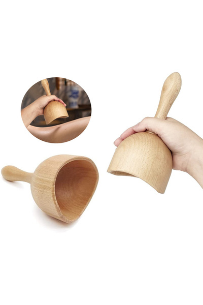 OIMG Wood Cupping Therapy Massage Tools Cup Lymphatic Drainage Massager Tools...