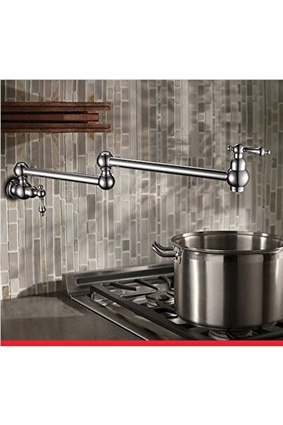 OEM Mutfak Ocak Üstü Musluk Pot Yeni Model Krom Renk Ithal 5 Yıl Garantili