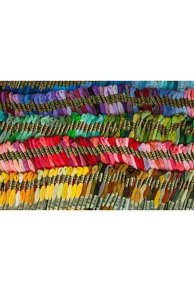 Dmc Muline 501 Colors Full Set + 100 Pieces Balım Knitting House Brand Muline Wrapping Card