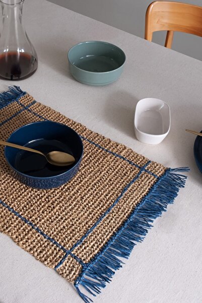 DECORDEM Illon Rafya Amerikan Servisi, Dekoratif Altlık, Hasır Supla 33x45cm