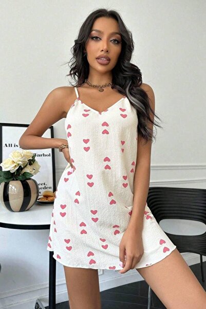 BELLA NOTTE Sling Nightdress - Heart Printed