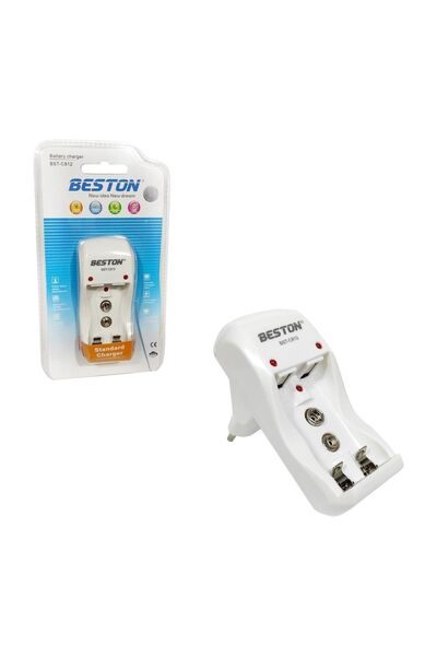 Beston Pil Şarj 3 Farklı Pil Şarj Aleti Aa(1.2 V Kumanda) Aaa(duvar Saati) 9v...