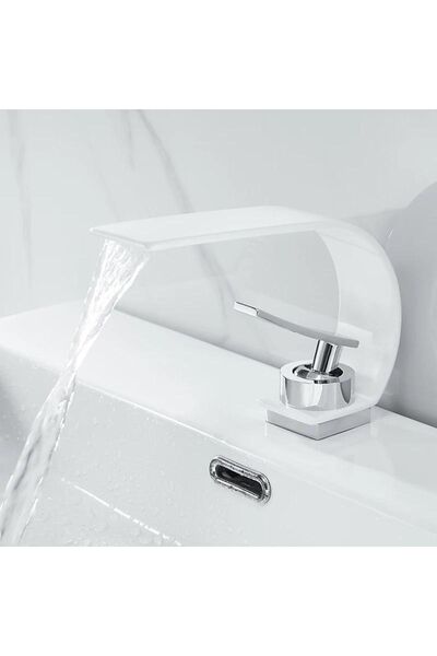 OEM Banyo Lavabo Bataryası Beyaz/krom Şelale Yeni 5 Yıl Garantili Ithal Orjinal Ürün.