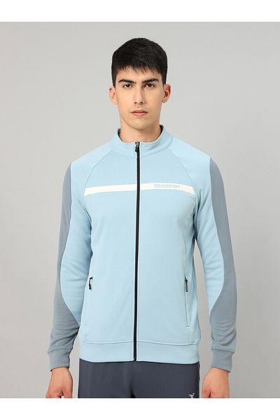 Technosport By Styli سترة صوفية بأكمام طويلة ورقبة عالية