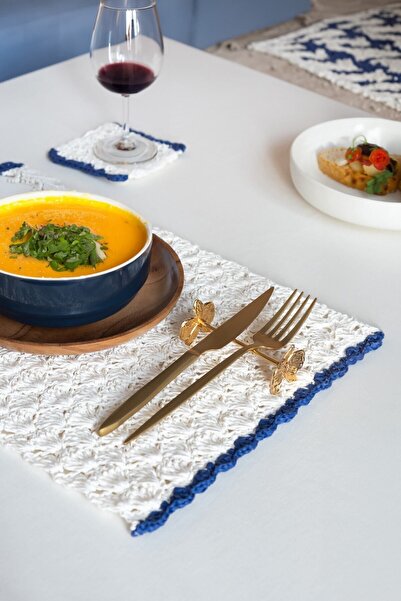 DECORDEM Merin Amerikan Servis, Supla, Dekoratif Altlık, 32x45cm