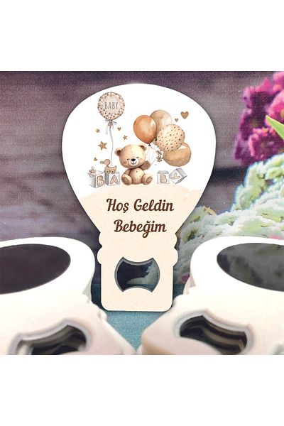 Ege ajans 10 Pieces of Gelatin Card Balloon Opener Magnet