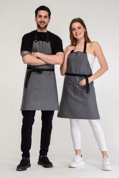 Monki Haus Water Repellent Stain Proof Cafe Barista Chef Cook Waiter Florist Restaurant Cafe Apron Kitchen Apron 1 Piece