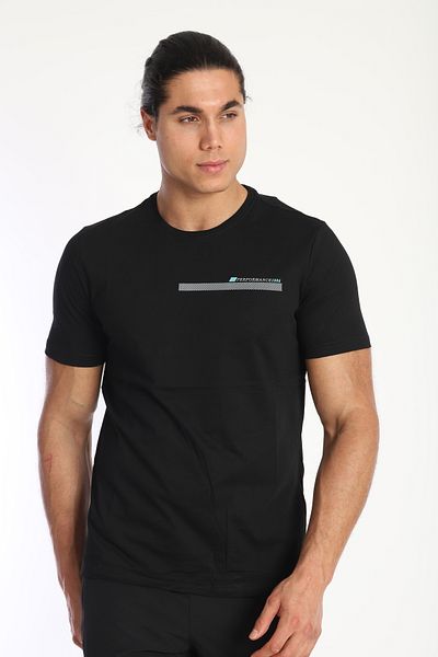 NEED LİFE Men's Crew Neck T-Shirt - Stripe Print Detail, 100% Cotton