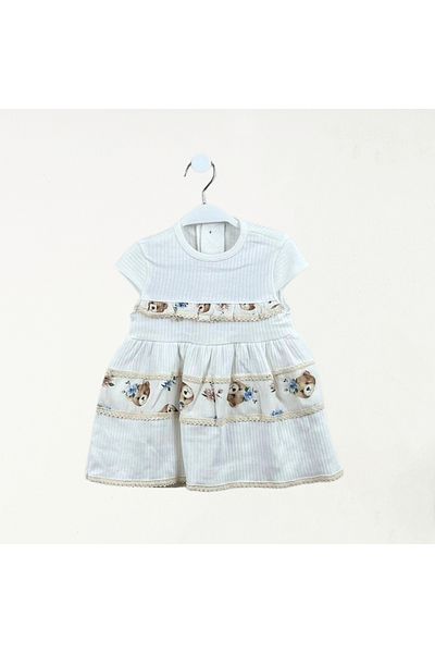 For My Baby Fou Baby Combed Cotton Girl's Dress - Reported Design
