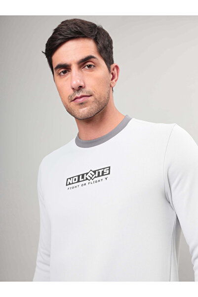 Technosport By Styli Full Sleeve Fleece Printed Sweatshirt