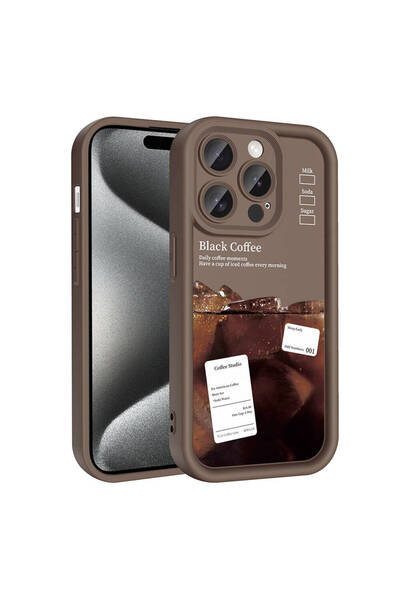 Rivor Apple iPhone 15 Pro İçin Kılıf Kamera Korumalı Şık Tasarım Arka Yüzey B...