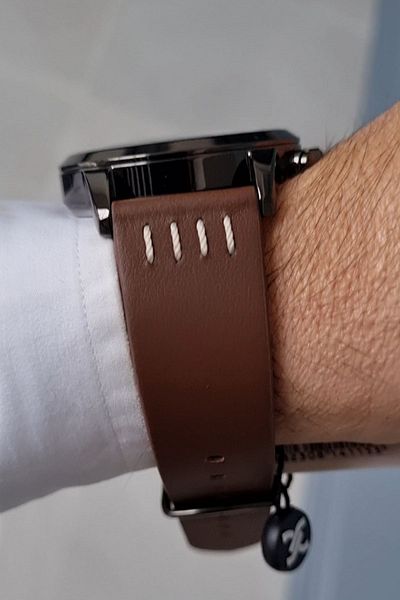 Daniel Klein Brown Leather Strap Functions Active Calendar Men's Wristwatch