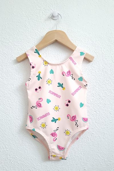 AyCaTa Printed Girl's Swimsuit