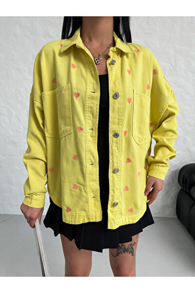 SOLİS MODA Gömlek ceket nakış işlemeli