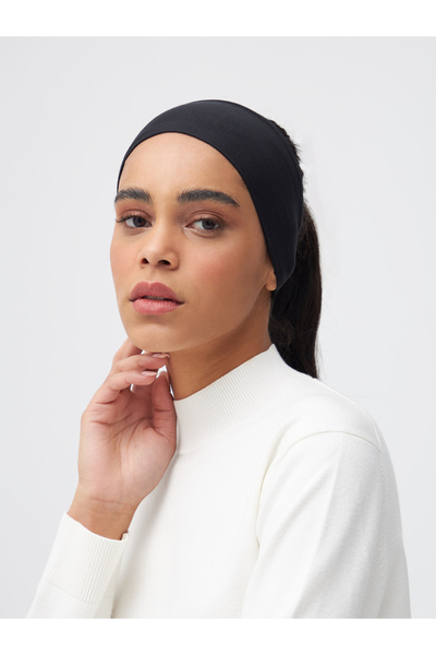 Femple Modest Black Hijab Bandana - Bandana Bone