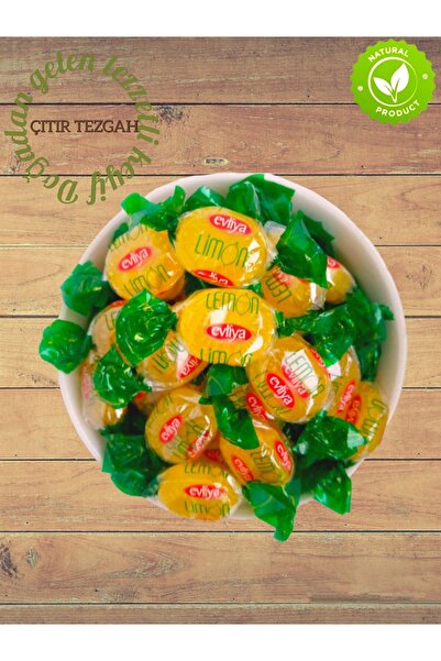 ÇITIR TEZGAH Limonlu Cam Şeker Bayram Şekeri ( Limon Aromalı) 1000 GR
