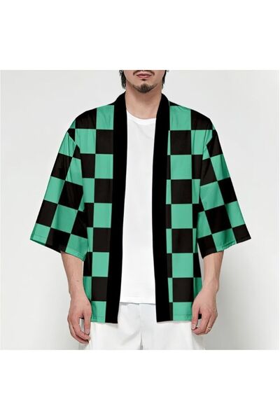 Generic Brand Anime Demon Slayer Kimono Tanjiro Kamado Cosplay Clothing Kimetsu no Yaiba