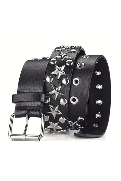 Köstebek Star Stud Detailed Belt
