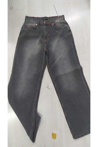 Karakedi Y2k Red Skull Patterned - Baggy Jeans