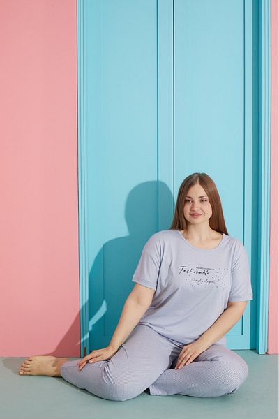 Pijamoni طقم بيجامة نسائي بمقاسات كبيرة