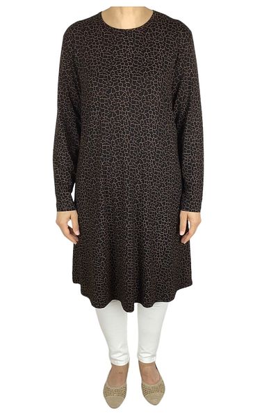 ECE GİYİM Glass Broken Patterned - Women's Tunic with Correct Bottom and Flywheel