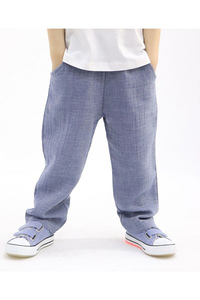 BALKABAĞI Organic Muslin Jeans-Melange Trousers - TY0030