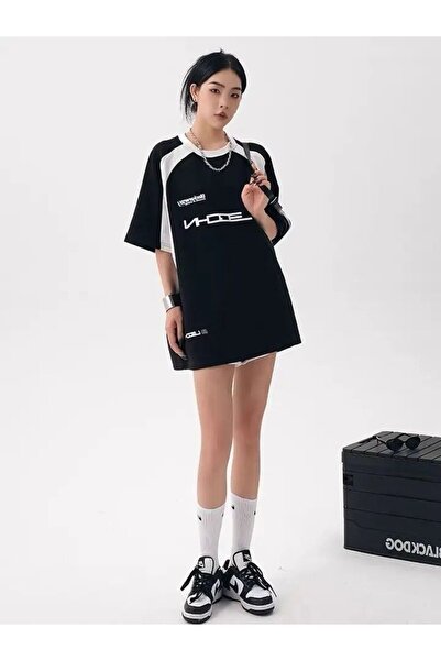 Köstebek Ασπρόμαυρο μπλουζάκι Unisex με στάμπα Blackleon