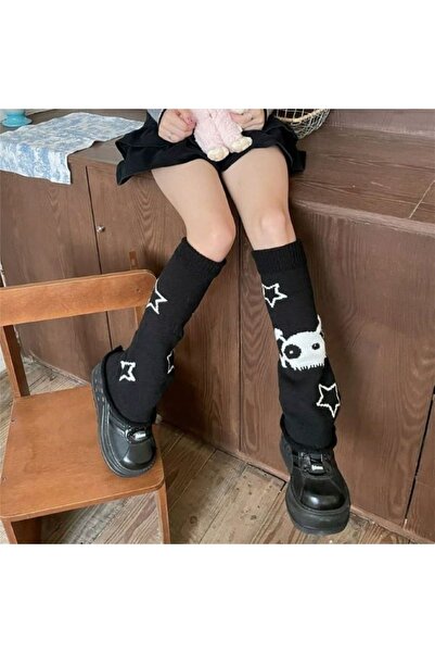 Köstebek Cute Monster Stars Чорні зимові накладки на черевики
