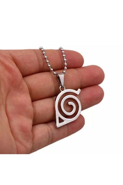 Köstebek Anime Naruto Uzamaki Chain Spiral Necklace