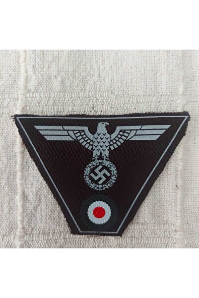 kho military design 8x6 cm Kahverengi Kumaş Üzerinde Alman Motifler Model-1