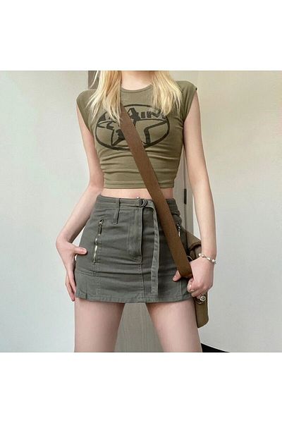 Köstebek Μισό κοντομάνικο μπλουζάκι Ars Minga Star Khaki