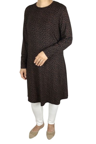 ECE GİYİM Glass Broken Patterned - Women's Tunic with Correct Bottom and Flywheel