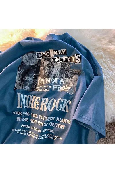 Köstebek Tricou cu mânecă scurtă (unisex) Ars Indie Rock I'm Not A Fool Blue