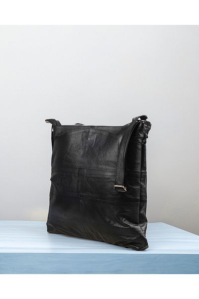 fubileather Geantă neagră unisex