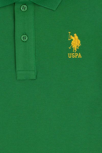 U.S. Polo Assn. Tricou cu gât polo pentru băiat verde - ASILSENCER STORE
