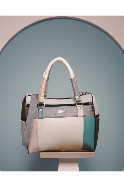 fubileather حقيبة الأم من الجلد الطبيعي مع حزام - تصميم على الكتف