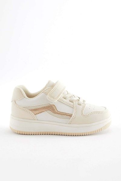 Next Baby Pantofi sport unisex pentru copii - crem, cu dungi și benzi