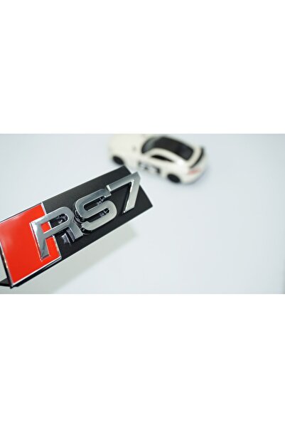 DK Tuning RS7 Gümüş Kırmızı 3D Ön Panjur Logo Audi İle Uyumlu