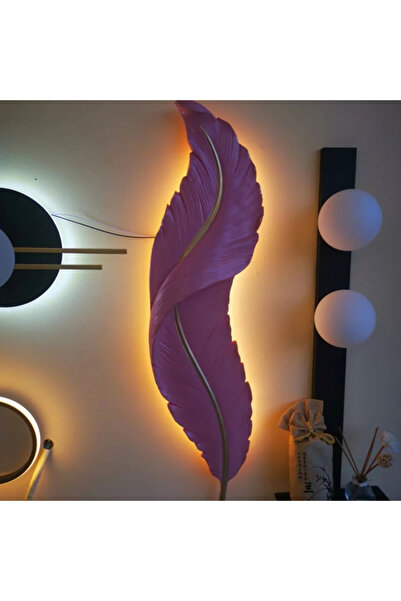 İki Cadı Tasarım Tüy Led'li Pilli Dekoratif Aplik