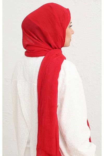 Mides scarf Μπαμπού Κρασ Σάλι -κόκκινο