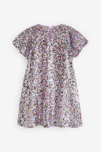 Next Baby Purple Ombre Sequined Lilac Party Dress