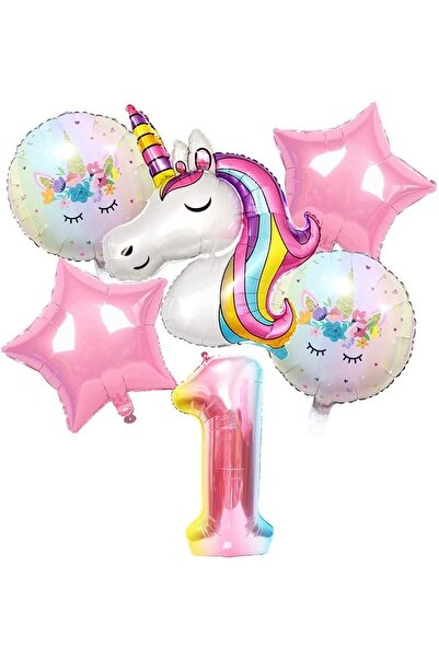 DÜVENCİ TİCARET Çıtıpıtıstore Unicorn Doğum Günü Dekorasyonu