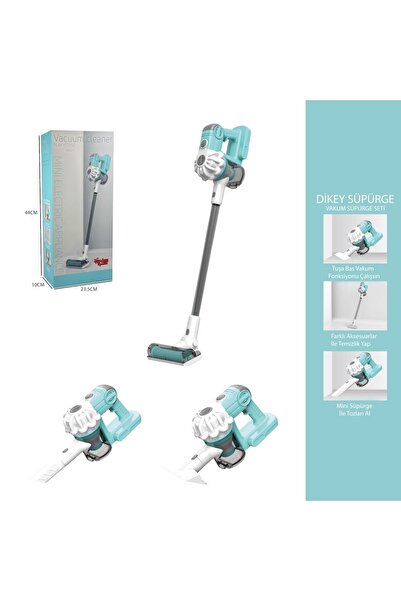Nilly Toys Pilli Sesli Vakumlu Dikey Elektrik Süpürgesi Çekme Özellikli Eğiti...
