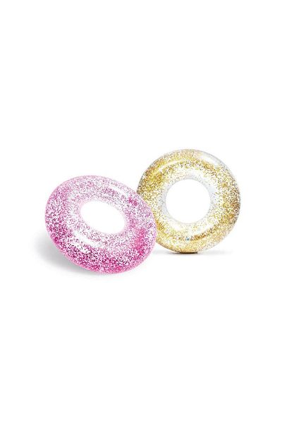 NillyToys حلقة سباحة 107 سم لامعة منقوشة بحرية لحمام السباحة ISC56274
