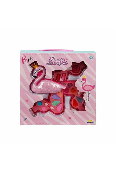 Nilly Toys Flamingo Şekilli 3 Katlı Makyaj Güzellik Seti