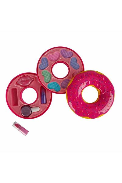 NillyToys مجموعة مكياج على شكل دونات مكونة من طبقتين 2596