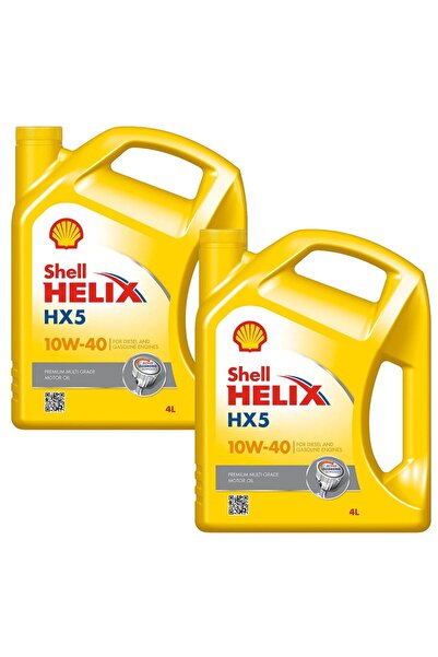 SHELL Helix HX5 10W-40 Benzinli, Lpgli ve Dizel Araç Motor Yağı 2 x 4 L = 8 Litre
